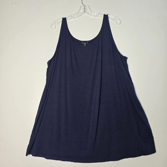 Eileen Fisher Plus System Scoop Neck Tank Blue  Size 3X - Picture 7 of 10